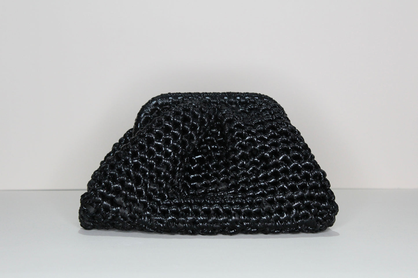 Black Metallic Clutch - mia mare