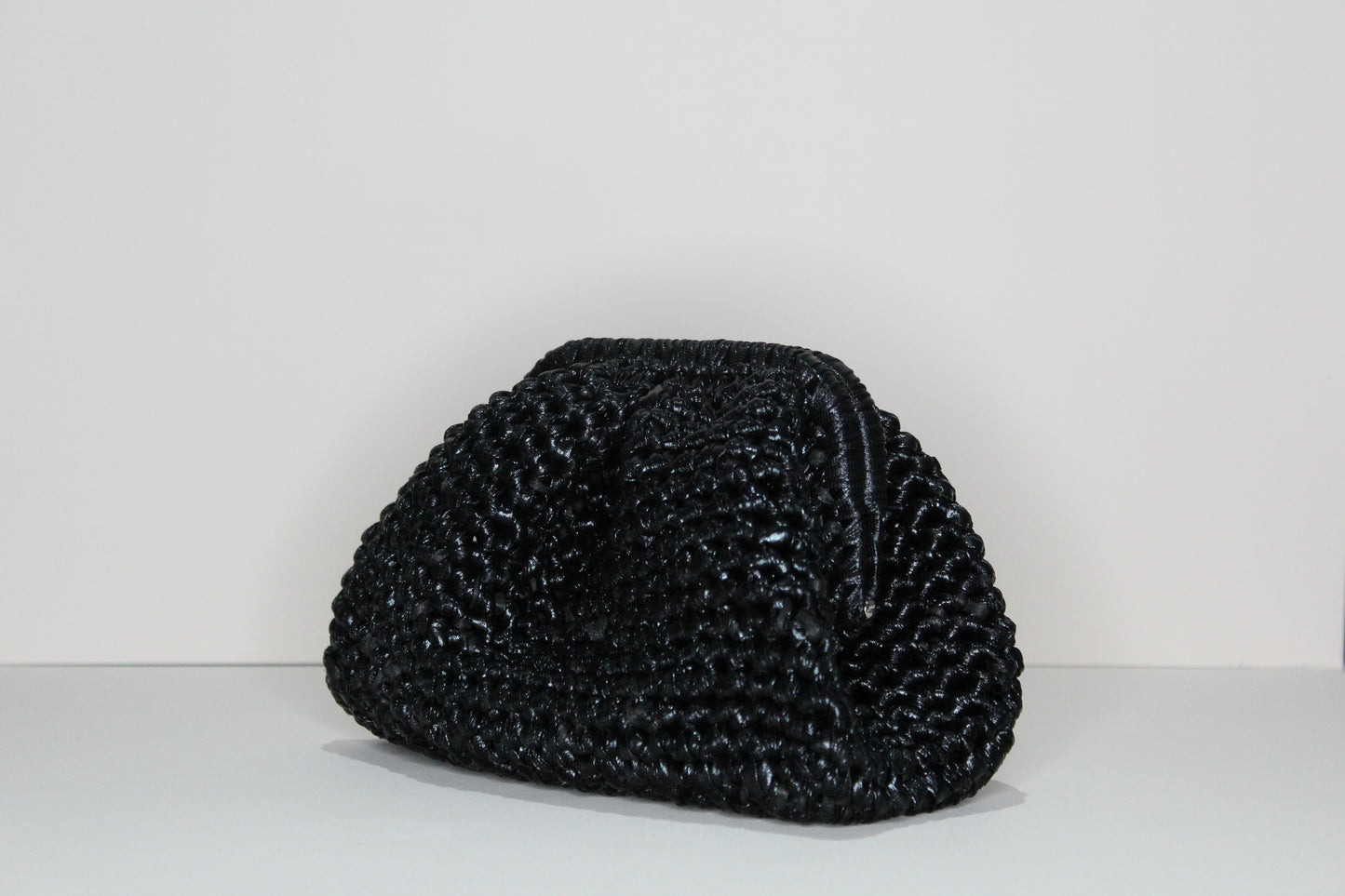 Black Metallic Clutch - mia mare