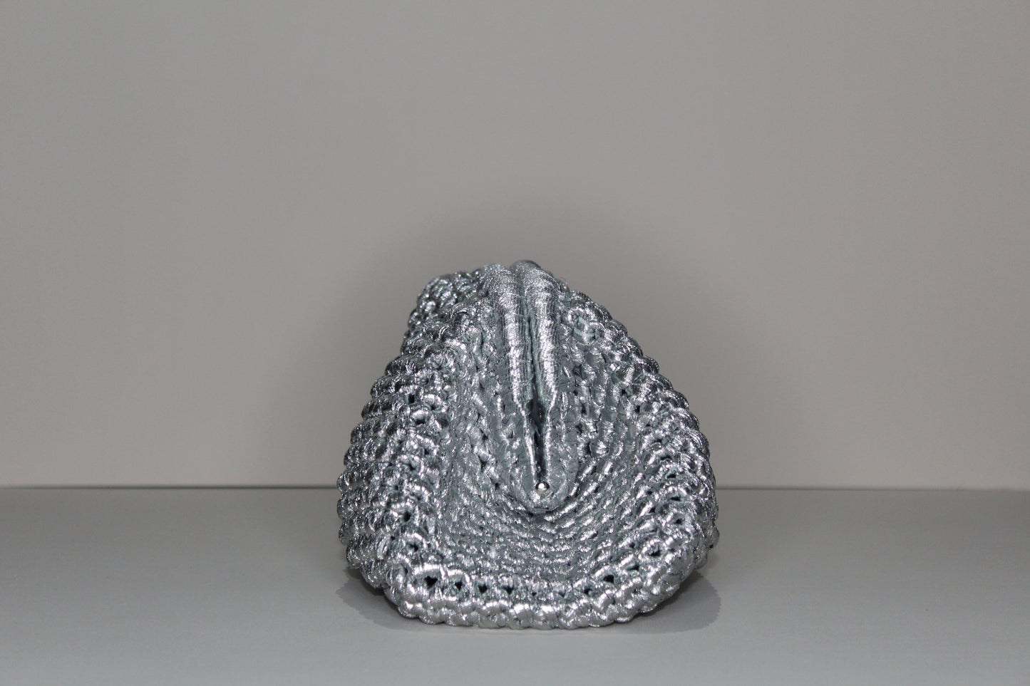 Silver Metallic Clutch