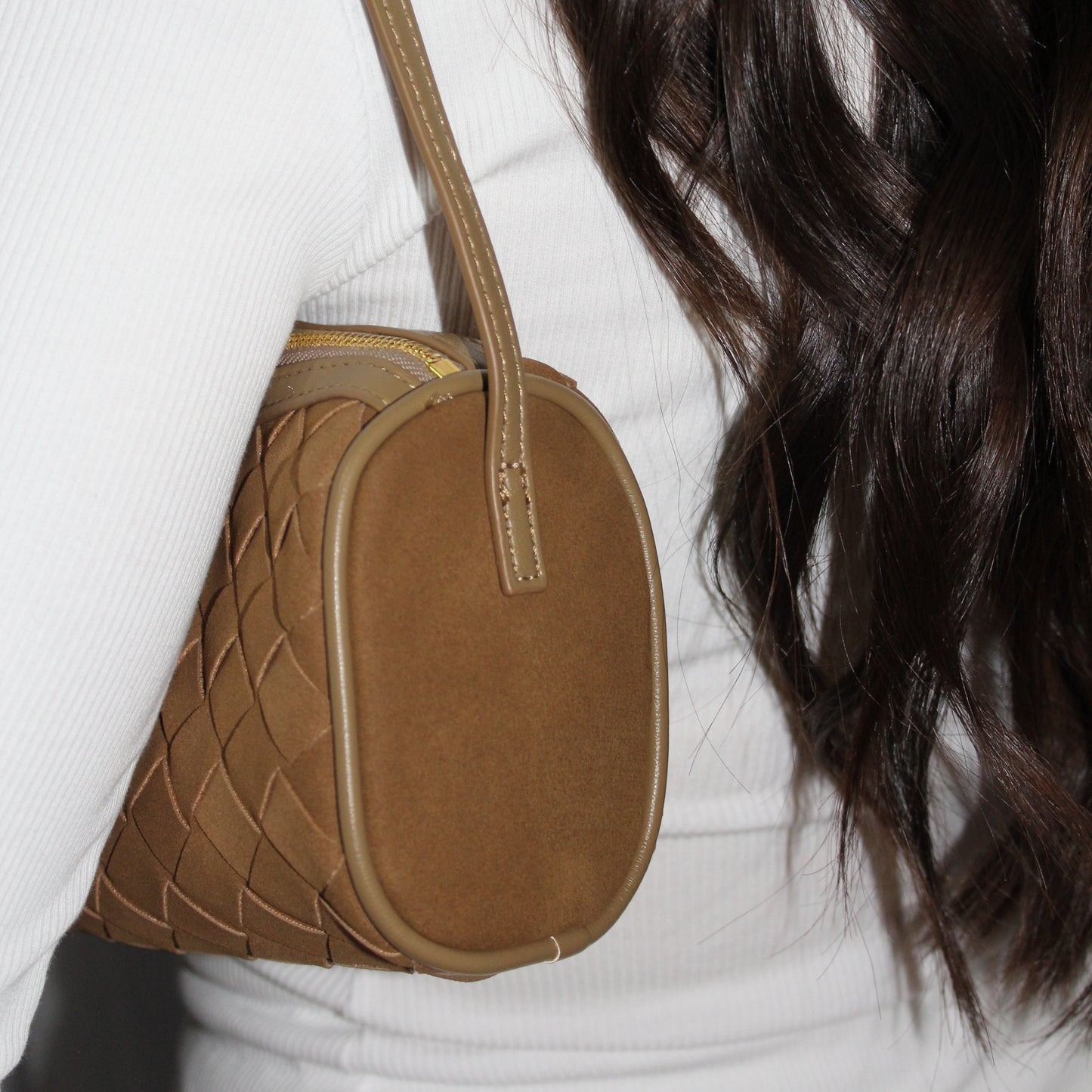 Camel Soho Woven Bag - mia mare