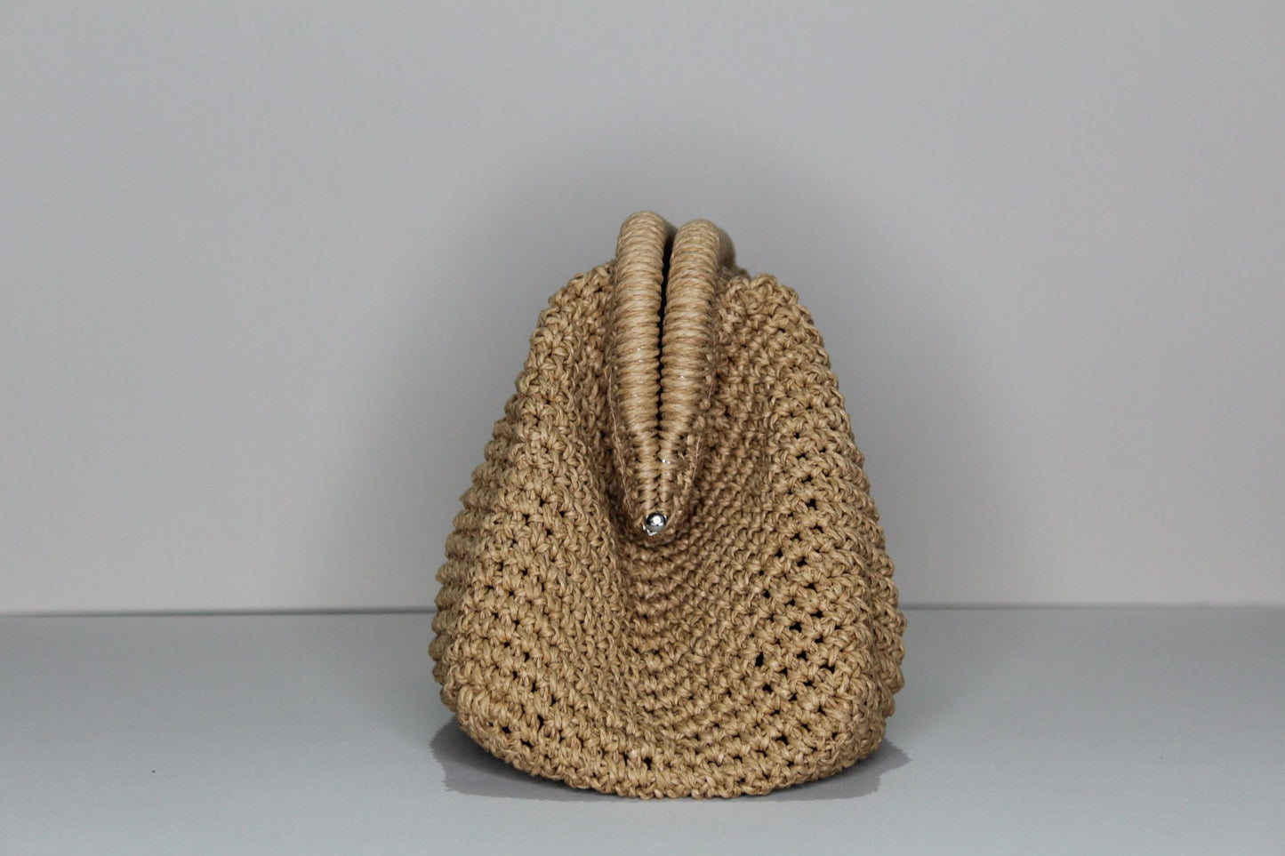 Brown Raffia Clutch - mia mare