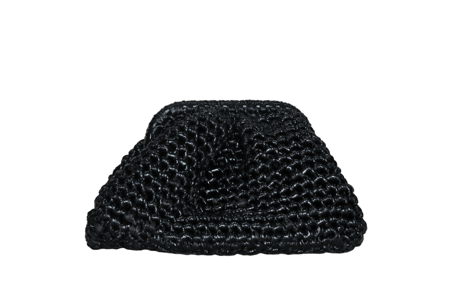 Black Metallic Clutch - mia mare