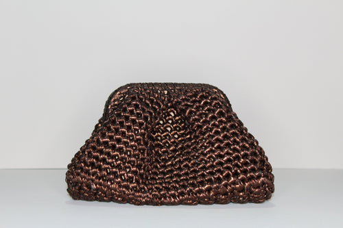 Bronze Metallic Clutch - mia mare
