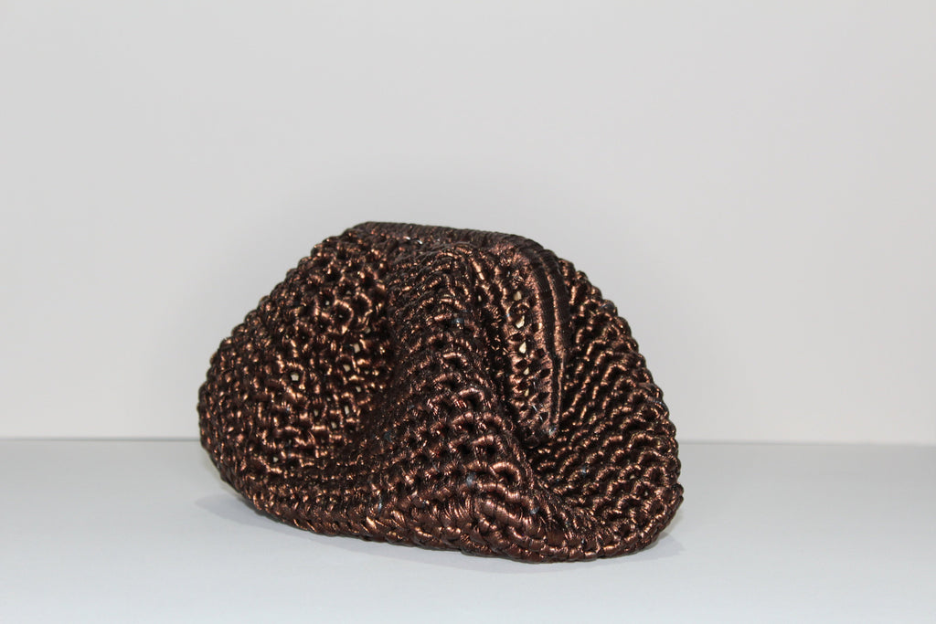 Bronze Metallic Clutch - mia mare