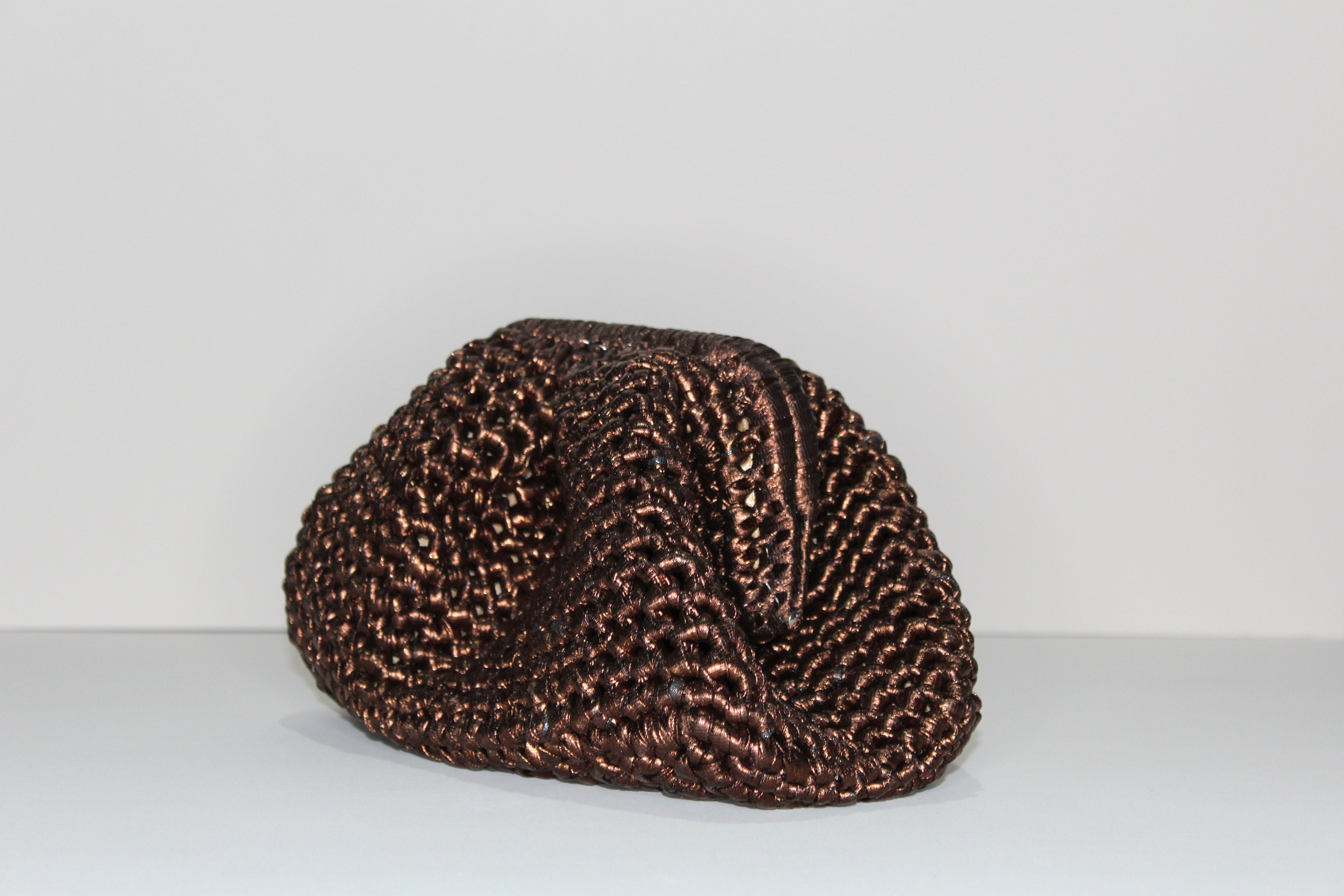 Bronze Metallic Clutch - mia mare