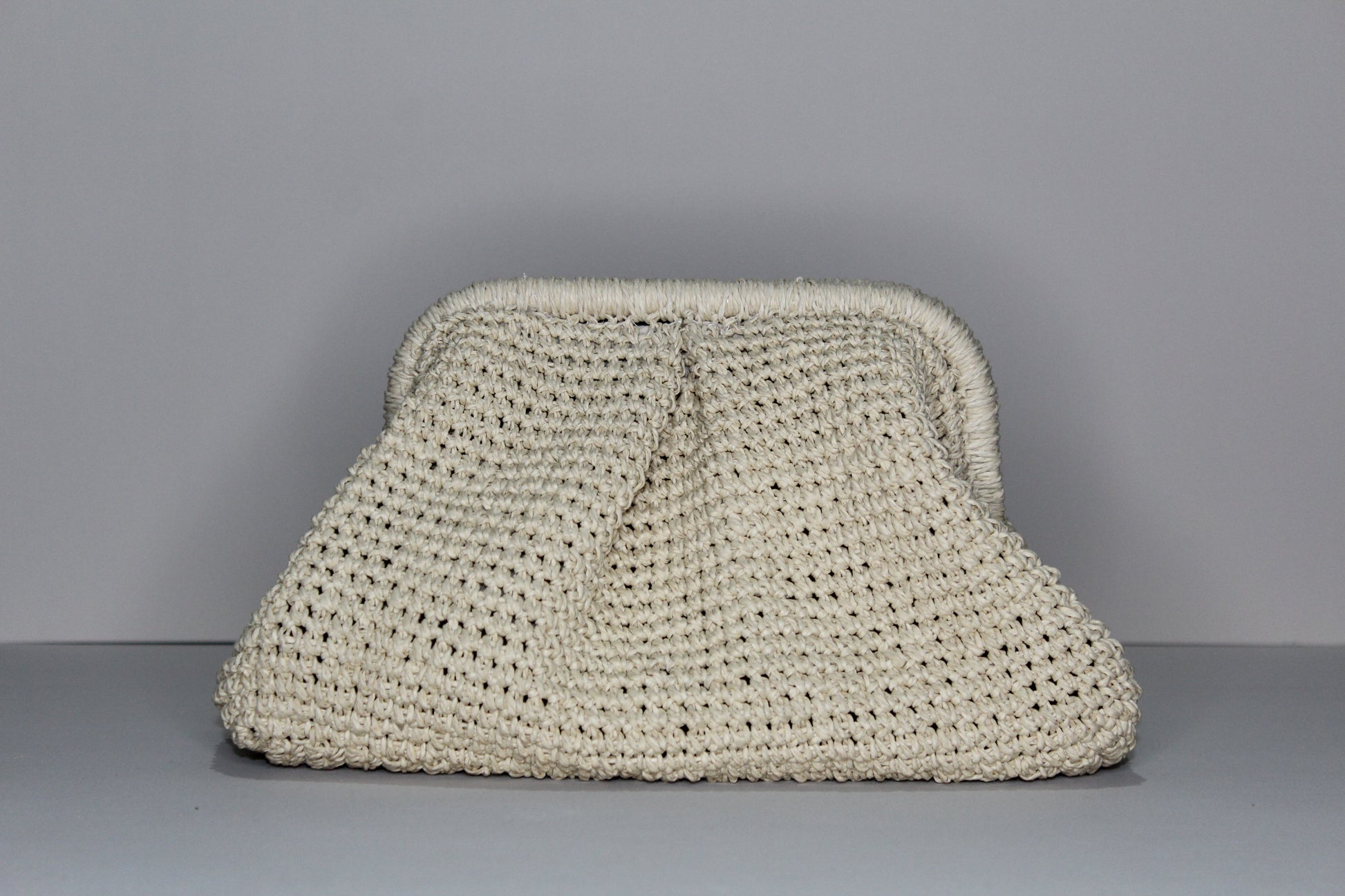 Sand Raffia Clutch - mia mare