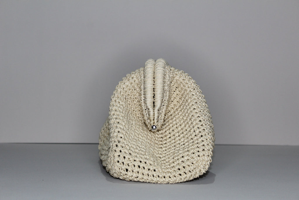 Sand Raffia Clutch - mia mare