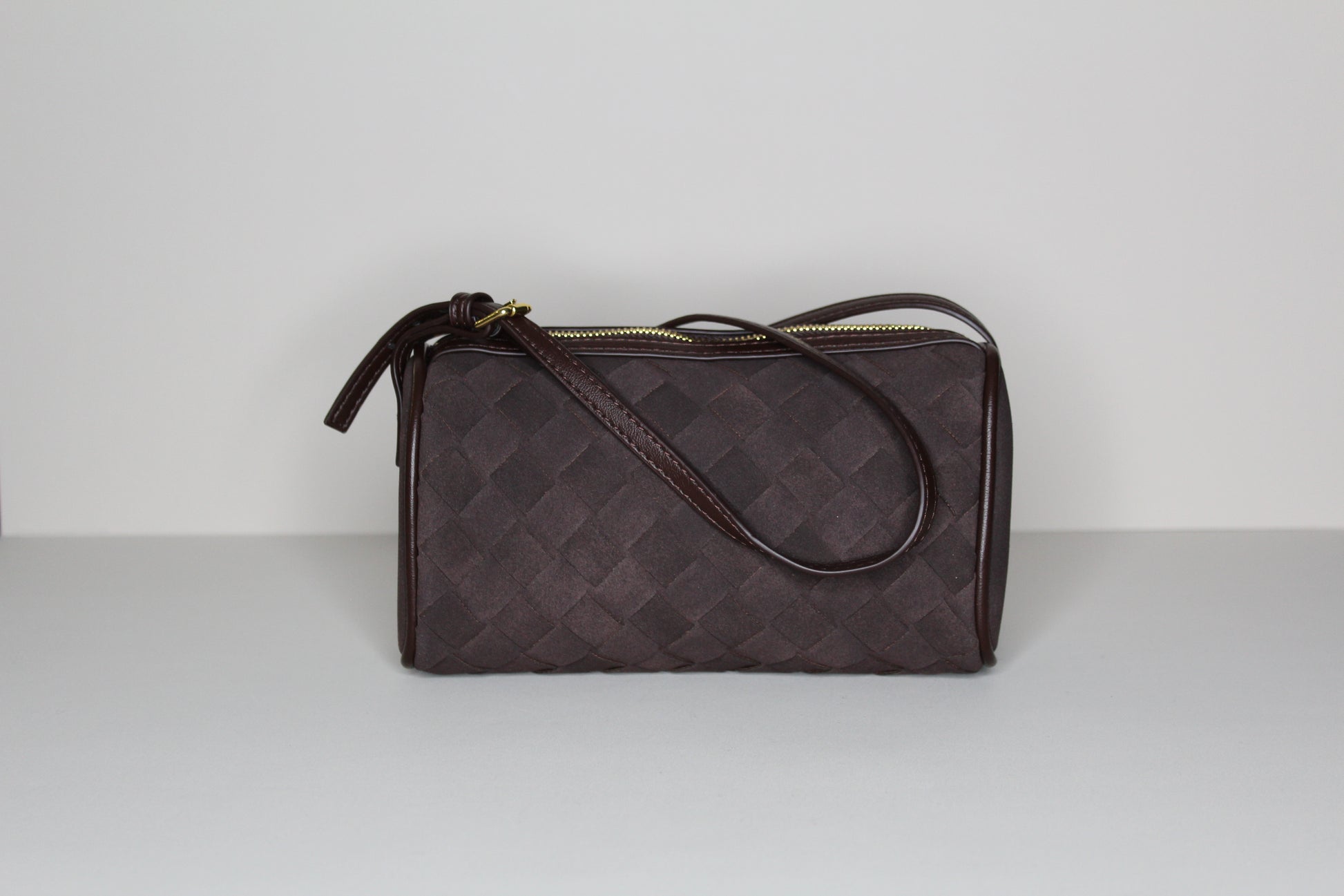 Mocha Soho Woven Bag - mia mare