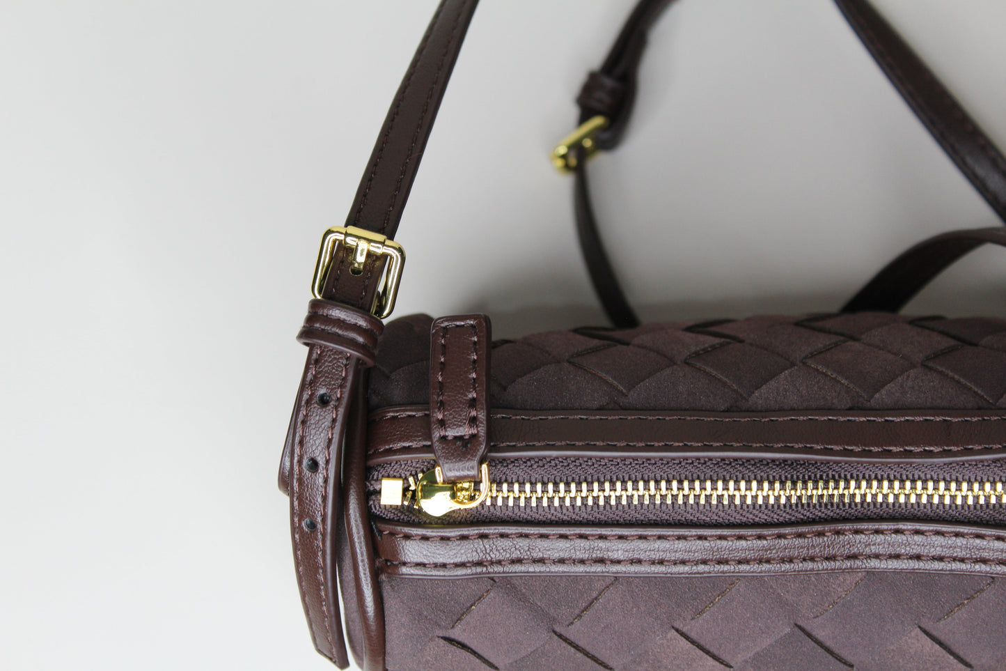 Mocha Soho Woven Bag - mia mare