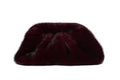 Bordeaux Margaux Fur Clutch